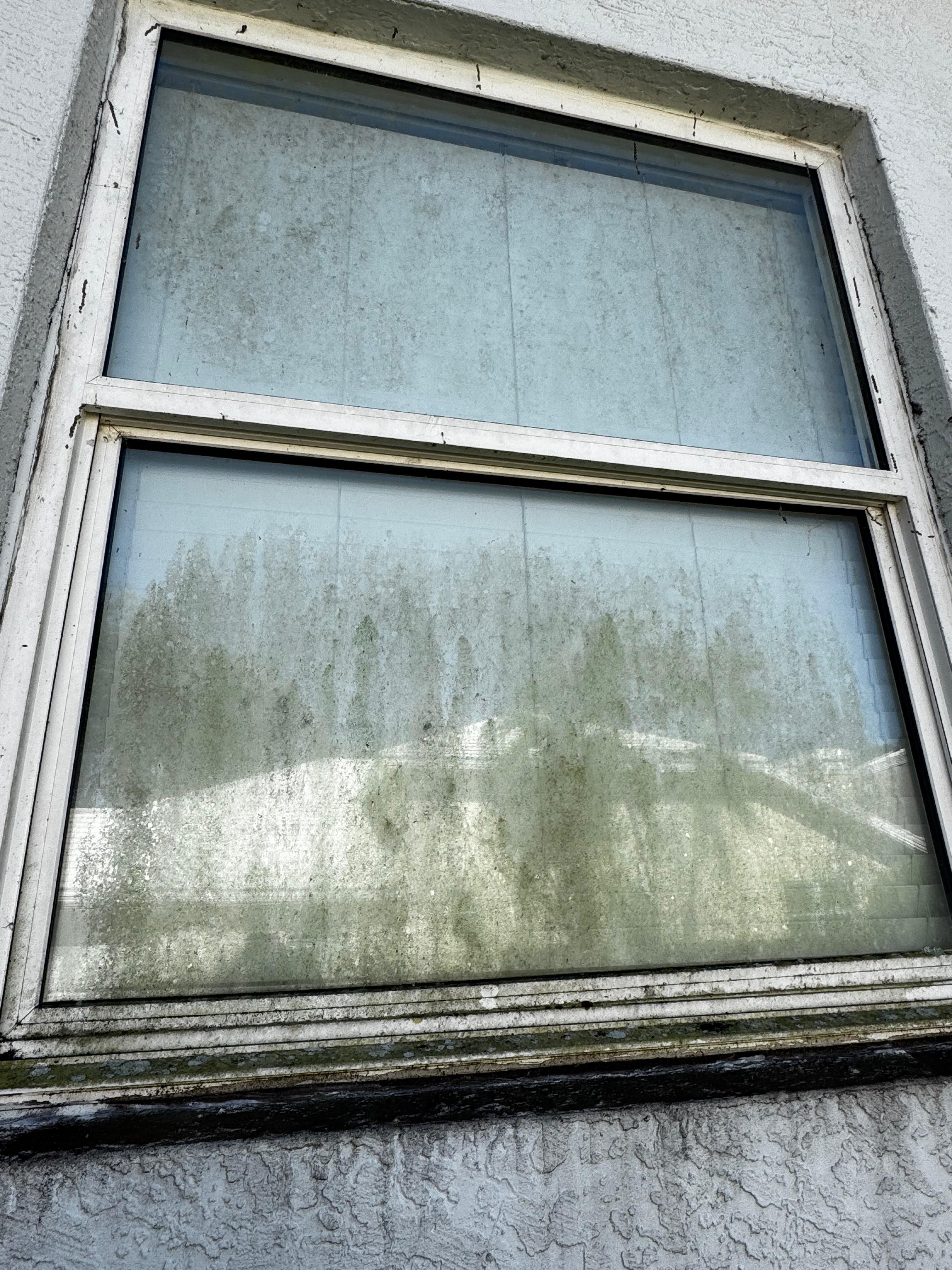 Window before cleaning